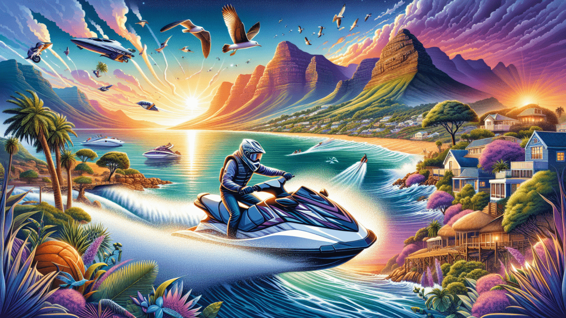 Jet-Ski-Fahren an der Küste