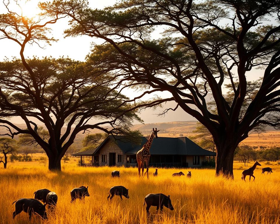 Fairview Game Lodge Buschland-Safari