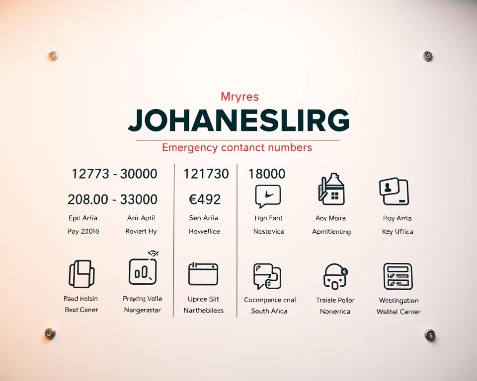 Notfallnummern Johannesburg
