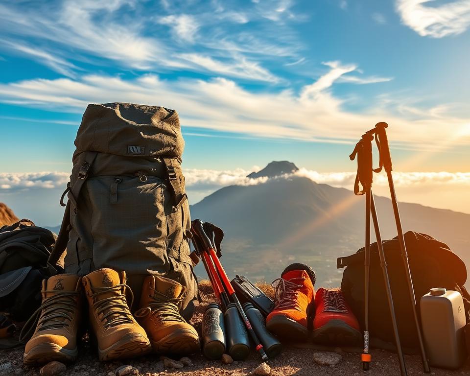 Wanderausrüstung für Tafelberg