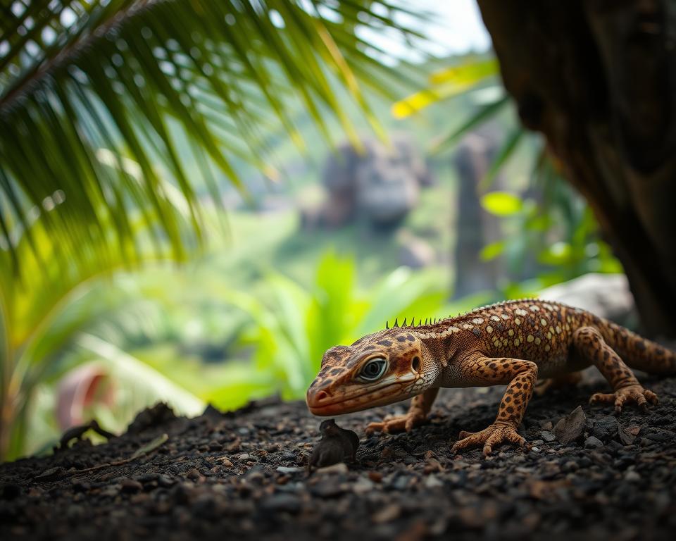 Kapverdischer Riesengecko Jagdverhalten