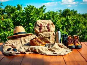 Safari-Kleidung Packliste