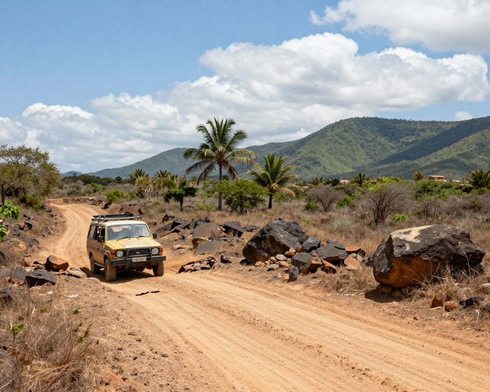 Straßenverhältnisse Madagaskar